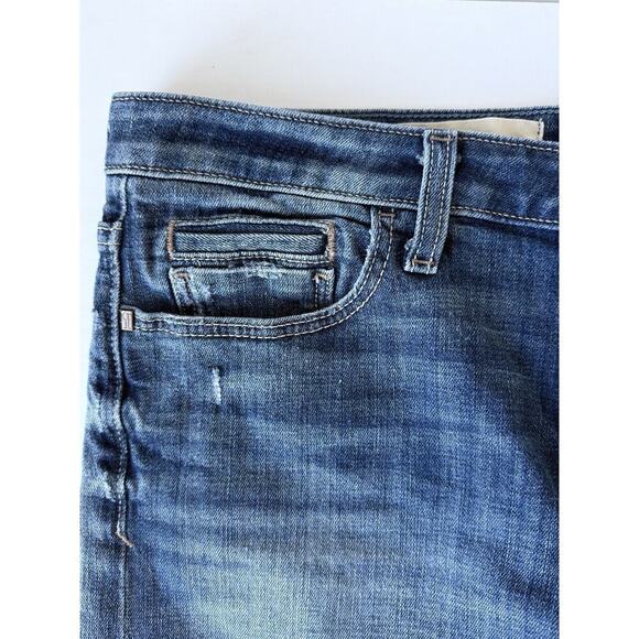 Pilcro Anthropologie Jean Shorts Fit Stet Women Size 29 Blue Stretch Inseam 6.5’ - Picture 6 of 9